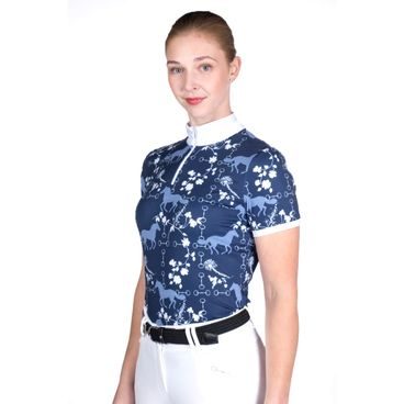 Závodní tričko HKM Bloomsbury krátký rukáv dámské OUTLET