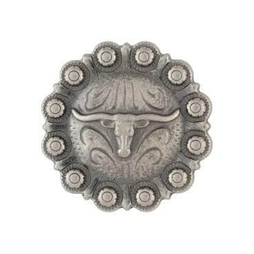 *W* Náhradní Concho/šroubky Weaver Round Longhorn Berry 11/2" 1ks