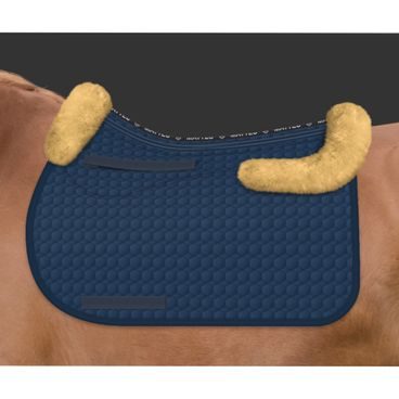 Podsedlová dečka Mattes Square s korekčnímu kapsami pravý beránek vpředu i vzadu