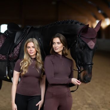 Čabraka na uši Equestrian Stockholm Metallic blue Kolekce 2024