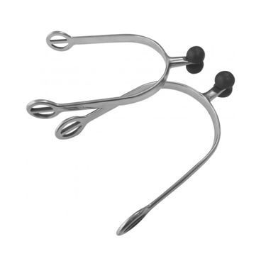 Řemínky na ostruhy perlon HS BLACK 45cm