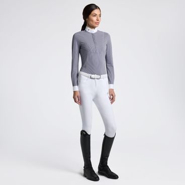 Tričko závodní Cavalleria Toscana Stripes dl. rukáv dámské Kolekce 2025/26