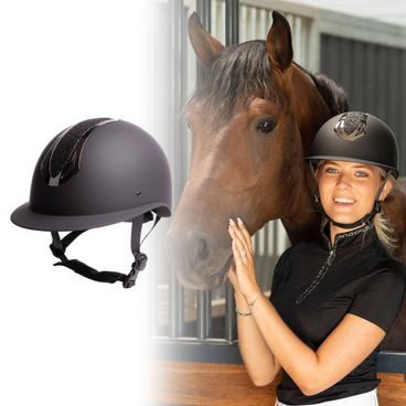 Jezdecká helma HH Pro F1 Matt Sparkle