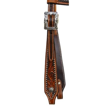 *W* Uzdečka westernová One Ear Headstall flower with dots