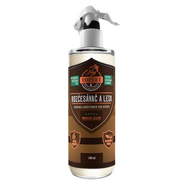 Topvet Rozčesávač a lesk pro koně 500ml