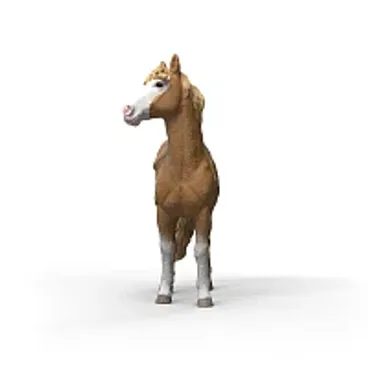 Schleich 42707 - Hřebec Pura Raza Espanola Stallion se sedlem a uzdou - SLEVA - prasklá uzdečka