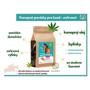 Pamlsky Candy Horse Kopýtka Papaya a Lesní Jahoda 500g
