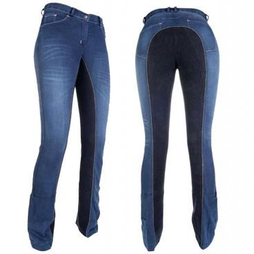 Rajtky HKM Pantalony Summer Jeans s celokoženým sedem (full seat) DOPRODEJ