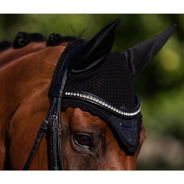 Čabraka na uši Equestrian Stockholm All Black Glimmer KOLEKCE