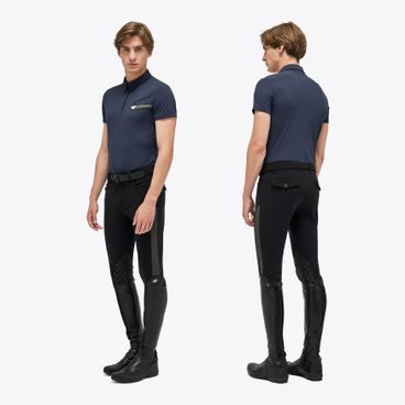 Tričko Cavalleria Toscana Tech Piquè Zip Training Polo Embossed Logo pánské KOLEKCE 2023