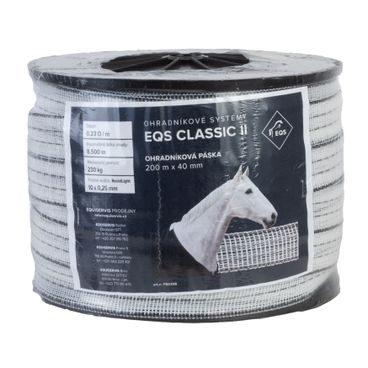 EQS Classic II - ohradníková páska 40mm/200m