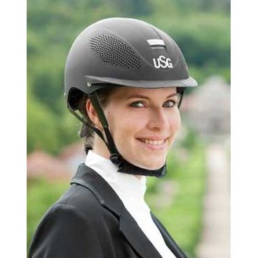 Jezdecká ochranná helma USG/Kantrie Comfort Training VG1 AKCE