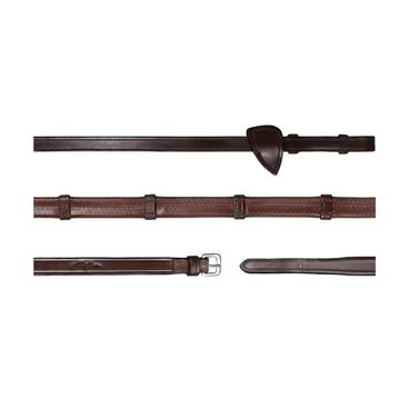 Otěže Dy'on 1/2" Rubber Reins With 7 Leather NE05C