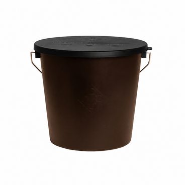 Vědro s víkem Kentucky 5l hnědé - SLEVA - víčko jiné barvy (černá)