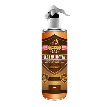 Topvet Olej na kopyta - pro poškozené kopyto 250ml DOPRODEJ