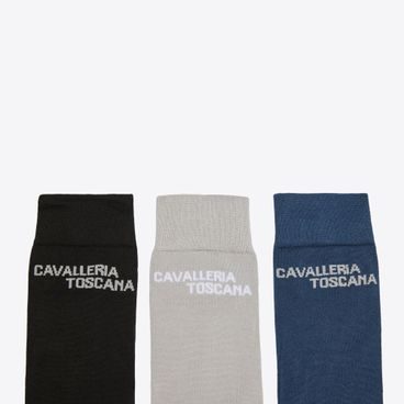 Jezdecké podkolenky Cavalleria Toscana Jacquard Logo 3 páry Kolekce 2025
