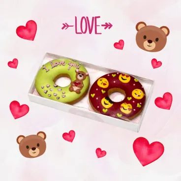 Pamlsky Candy Horse Donut Valentine's day 90g 2ks