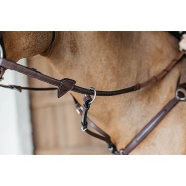Otěže pogumované Dy'on Plaited Finish 7 zarážek NE05W