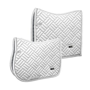 Podsedlová dečka Equestrian Stockholm Modern White Perfection Silver