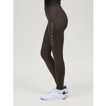 Jeggings QHP Eden Full Grip sed dámské - SLEVA - 2. jakost - lehce rozpárané