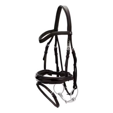 Uzdečka Dy'on Patent Large Crank Noseband Bridle With Flash WODCAN
