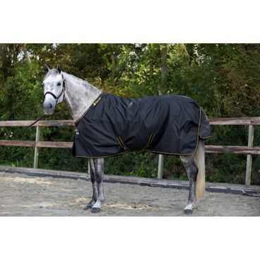 Deka síťovaná HKM Rain Comfort s krkem a laclem pod břicho