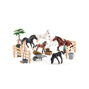 Faunica 96036 - Sada koní s lipicánem