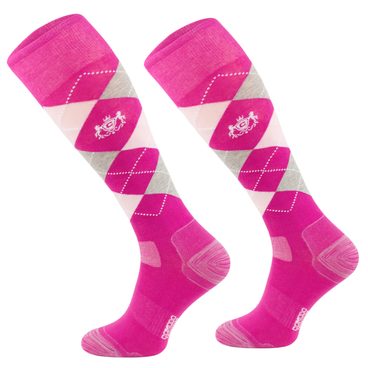 Jezdecké podkolenky Comodo SOFT IN KARO DESIGN