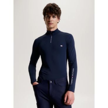 Tričko Tommy Hilfiger 1/4 zip Thermo pánské Kolekce 2024/25