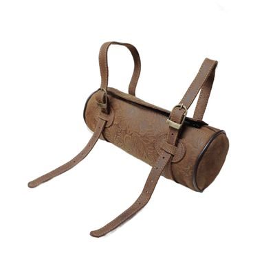 *W* Brašna k sedlu Cassini Pommel bag Flowers kožená