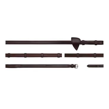 Otěže Dy'on kožené 5/8" Hunter/7 zarážek NE05G