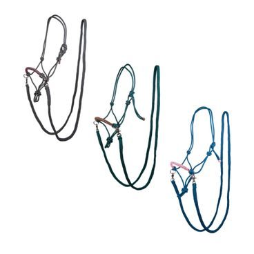 Ohlávka provazová HKM Deko s otěžemi