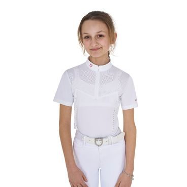 Tričko závodní Equestro Perforated Zip dětské Kolekce 2025