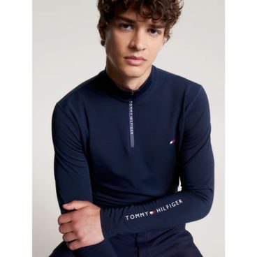 Tričko Tommy Hilfiger 1/4 zip Thermo pánské Kolekce 2024/25