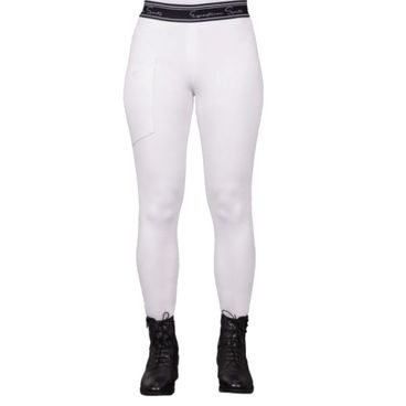Jeggings QHP Eden Full Grip dámské bílá S/36 - SLEVA - malé šmouhy na pravé kapse