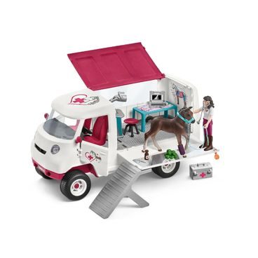 Schleich 42439 - Horse club Mobilní veterinární klinika s hanoverským hříbětem NEW