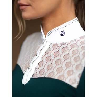 Čabraka na uši Equestrian Stockholm Metallic blue Kolekce 2024