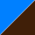 azure blue/brown