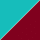 turquoise/burgundy