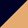 dark navy/caramel cafe brown