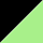 černá/světle zelená