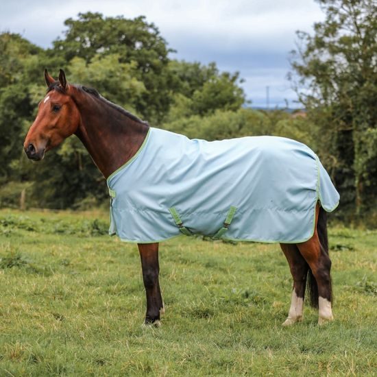 Deka lehká výběhová Bucas Freedom Turnout Light cool blue 155 cm SLEVA- špinavá krytka ocasu