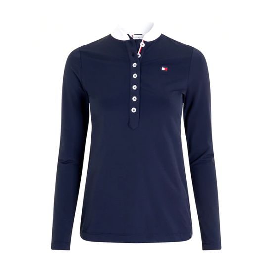 Tričko Tommy Hilfiger Equestrian závodní dl. rukáv dámské KOLEKCE