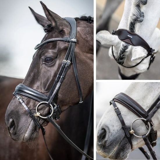 Uzdečka LeMieux Dressage Classic švédský komb. nánosník