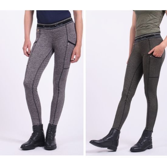 Jeggings QHP Senne full grip sed dámské