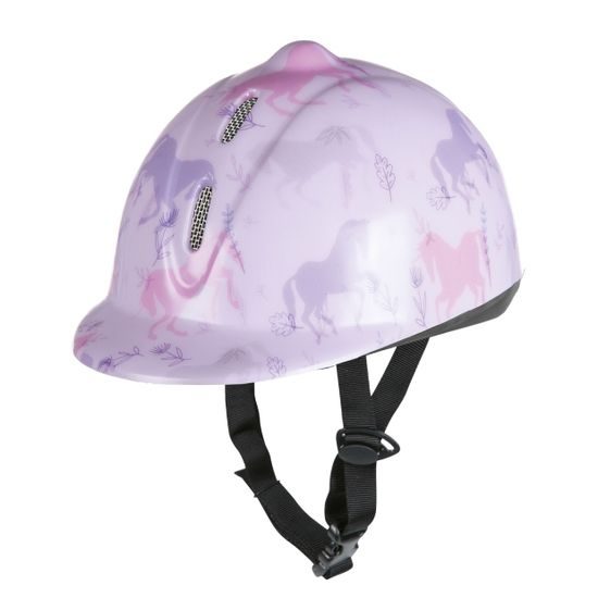 Jezdecká ochranná helma HKM Blossom Horses VG1 dětská