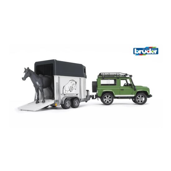 Užitkové vozy - Land Rover s přívěsem pro přepravu koní včetně 1 koně 1.16