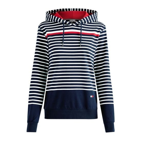 Mikina Tommy Hilfiger Equestrian Ribbed Hoody dámská