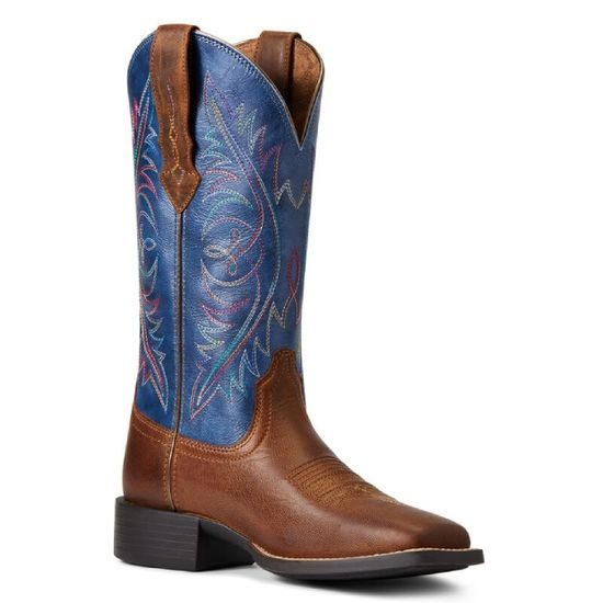 *W* Westernové boty Ariat® Round Up Wide Square Toe StretchFit dámské KOLEKCE