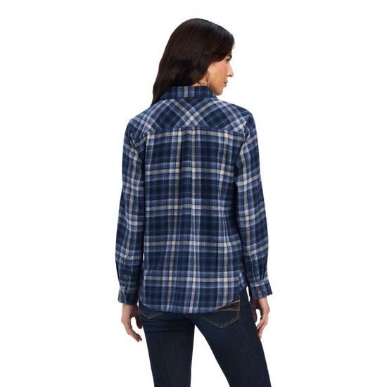 Ariat (WSL - Camicia da Donna in Vero Billie Jean, Smaltata, Colore: Ginger Dobby, Dobby allo Zenzero smaltato, M